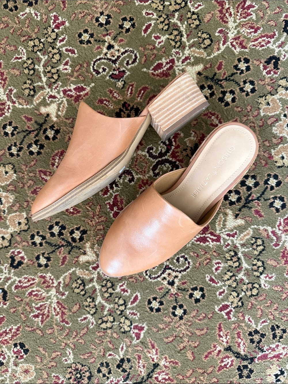 Leather mules